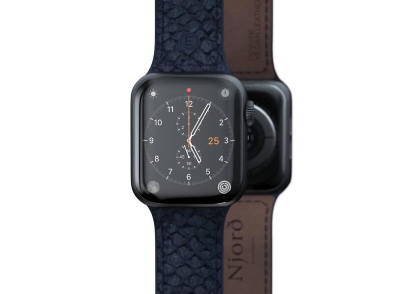 Řemínek Njord Vatn na Apple Watch 42 44 45mm modrý