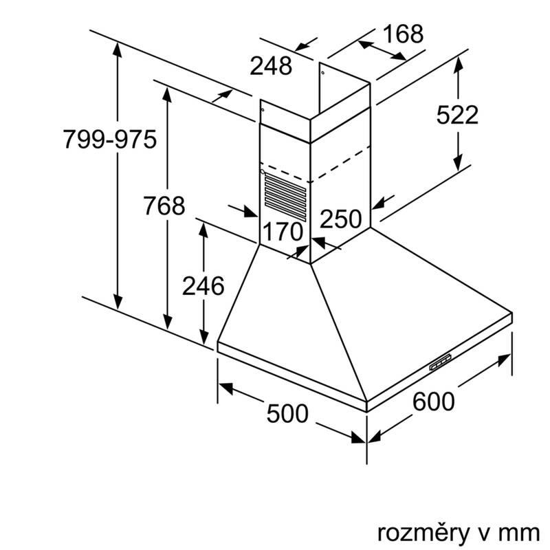 Odsavač par Bosch DWP64BC50 nerez, Odsavač, par, Bosch, DWP64BC50, nerez