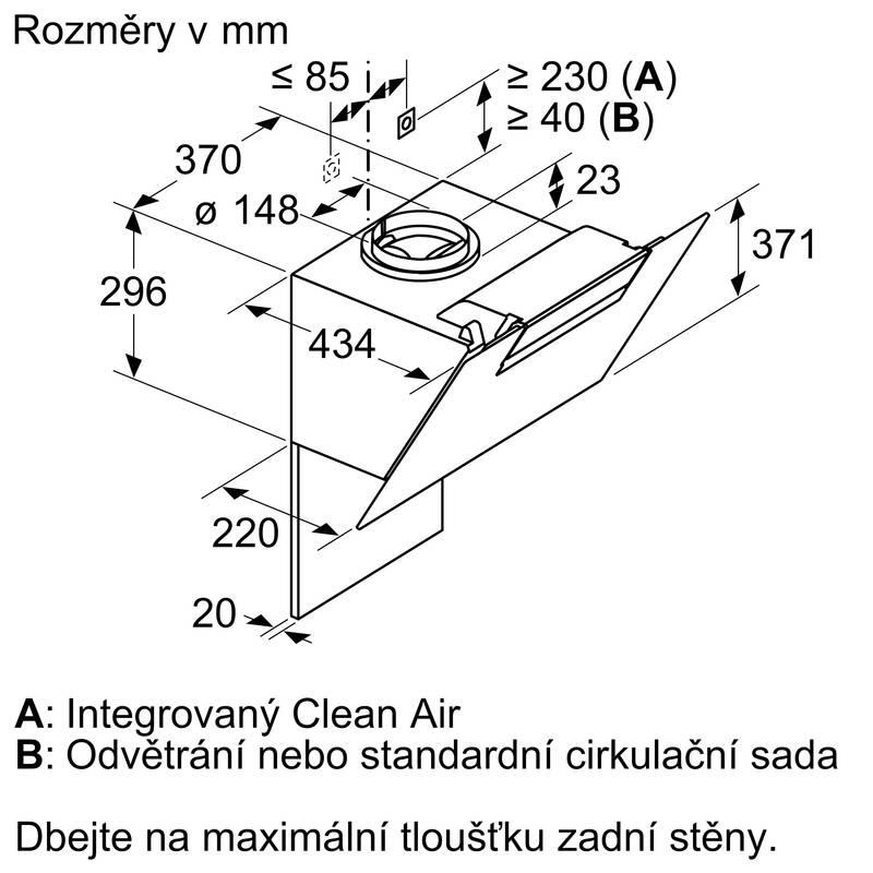 Odsavač par Bosch Serie 2 DWK67EM60 černý