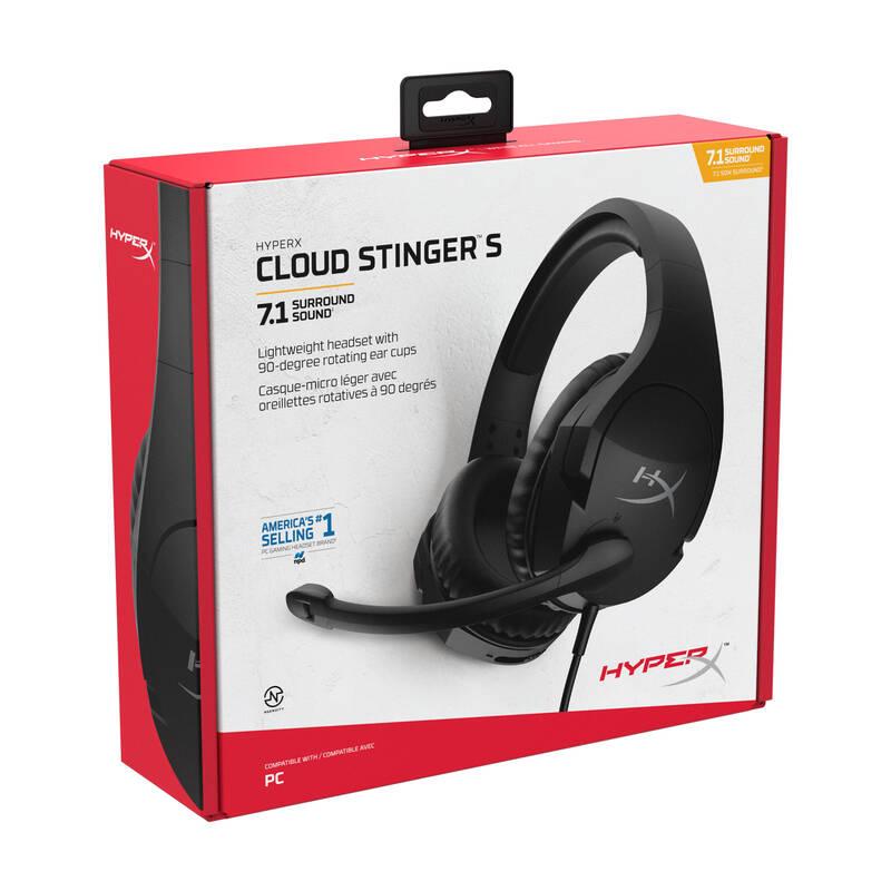 Headset HyperX Cloud Stinger S 7.1 černý, Headset, HyperX, Cloud, Stinger, S, 7.1, černý