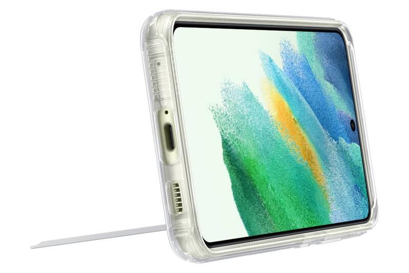 Kryt na mobil Samsung Clear Standing na Galaxy S21 FE průhledný