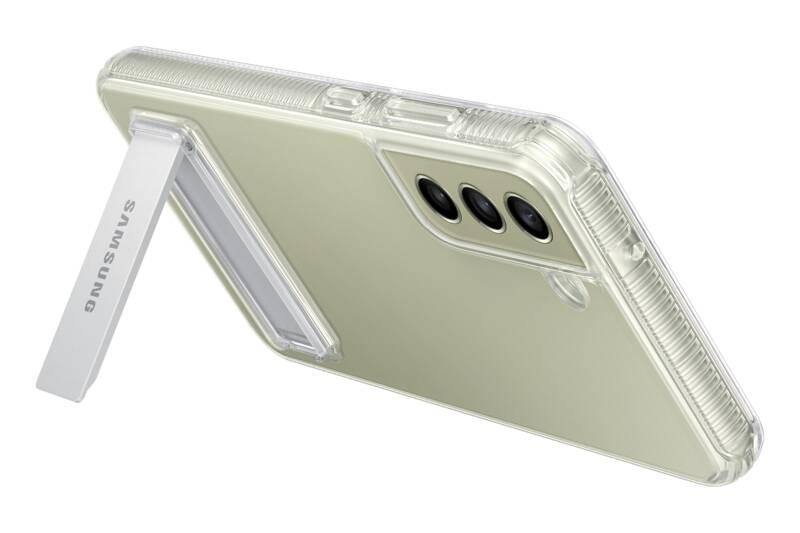 Kryt na mobil Samsung Clear Standing na Galaxy S21 FE průhledný