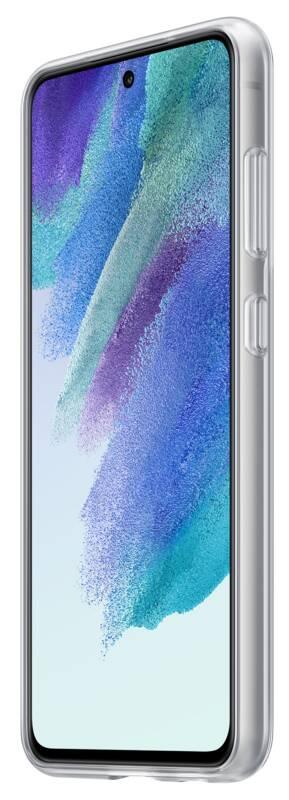 Kryt na mobil Samsung Galaxy S21 FE s poutkem bílý průhledný
