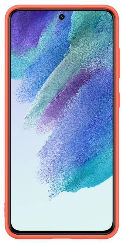 Kryt na mobil Samsung Silicone Cover na Galaxy S21 FE - coral