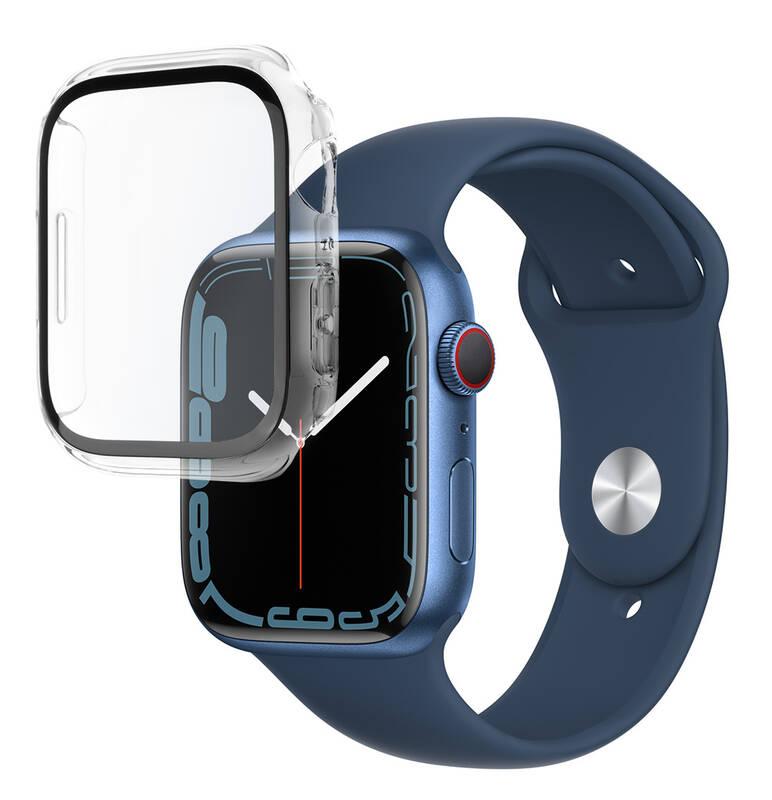Ochranné pouzdro FIXED Pure s temperovaným sklem na Apple Watch 45mm průhledné
