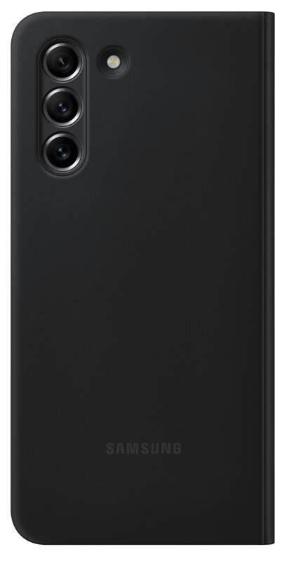 Pouzdro na mobil flipové Samsung Clear View na Galaxy S21 FE šedé
