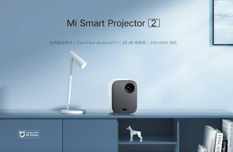 Projektor Xiaomi Mi Smart Projector 2 šedý bílý, Projektor, Xiaomi, Mi, Smart, Projector, 2, šedý, bílý