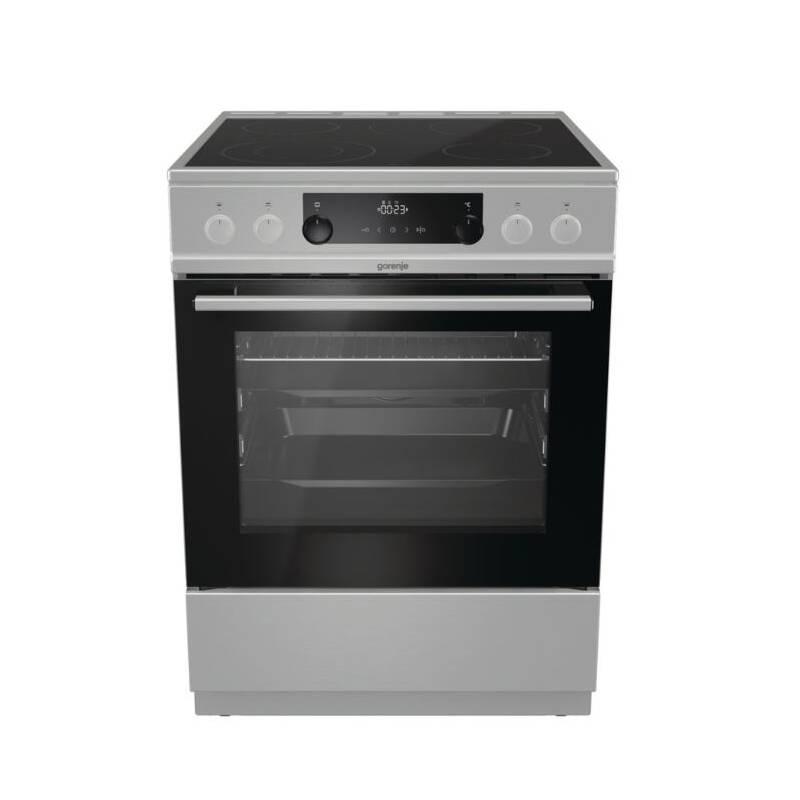 Sklokeramický sporák Gorenje ECS6350XPA Entry steam nerez