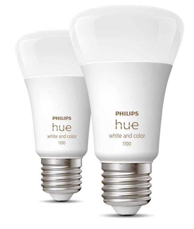 Žárovka LED Philips Hue Bluetooth, 9W, E27, White and Color Ambiance, 2ks