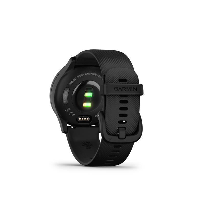 Chytré hodinky Garmin vívomove Sport - Slate Black Silicone Band