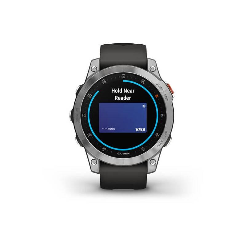 GPS hodinky Garmin epix PRO Glass - Silver Gray Silicone Band