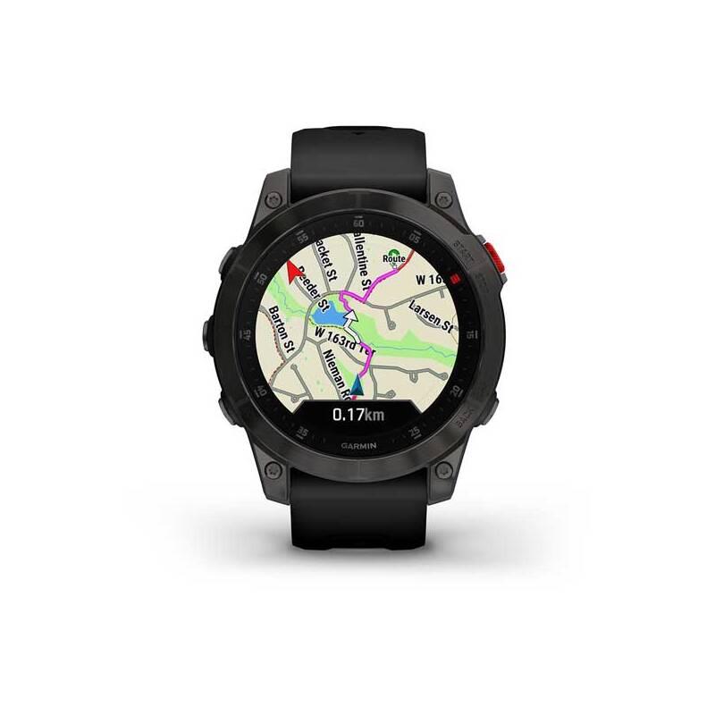 GPS hodinky Garmin epix PRO Sapphire - Titan Black Black Silicone Band, GPS, hodinky, Garmin, epix, PRO, Sapphire, Titan, Black, Black, Silicone, Band