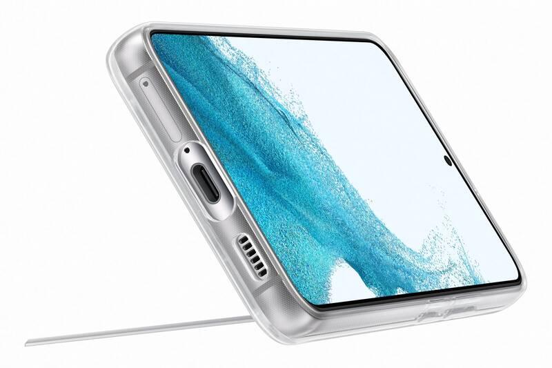 Kryt na mobil Samsung Clear Standing na Galaxy S22 průhledný