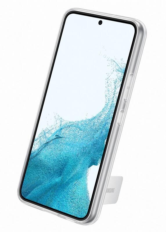 Kryt na mobil Samsung Clear Standing na Galaxy S22 průhledný