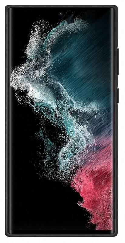 Kryt na mobil Samsung Leather Cover na Galaxy S22 Ultra černý
