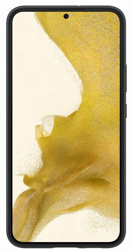 Kryt na mobil Samsung Silicone Cover na Galaxy S22 černý