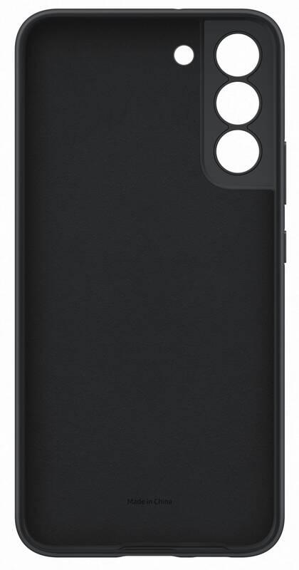 Kryt na mobil Samsung Silicone Cover na Galaxy S22 černý
