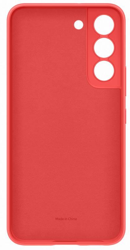 Kryt na mobil Samsung Silicone Cover na Galaxy S22 - coral