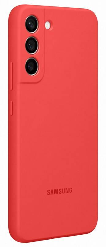 Kryt na mobil Samsung Silicone Cover na Galaxy S22 - coral