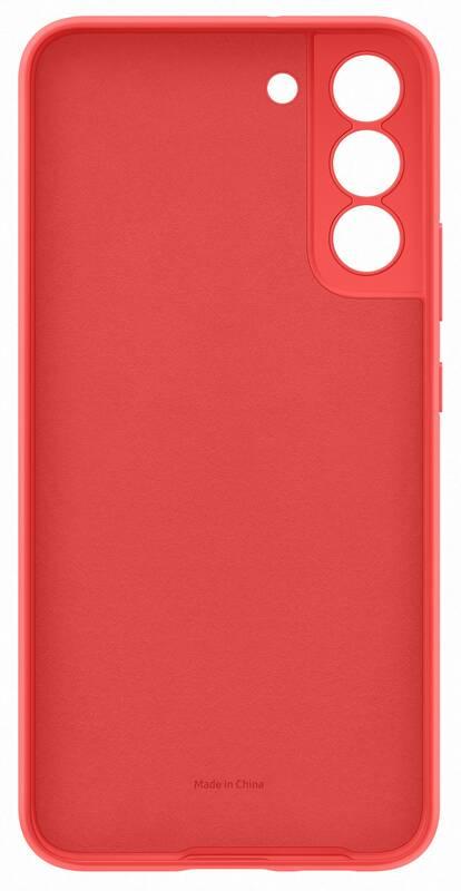 Kryt na mobil Samsung Silicone Cover na Galaxy S22 - coral