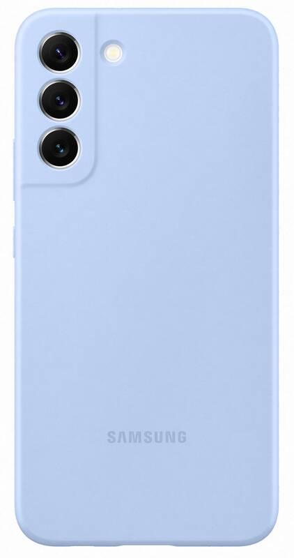 Kryt na mobil Samsung Silicone Cover na Galaxy S22 modrý