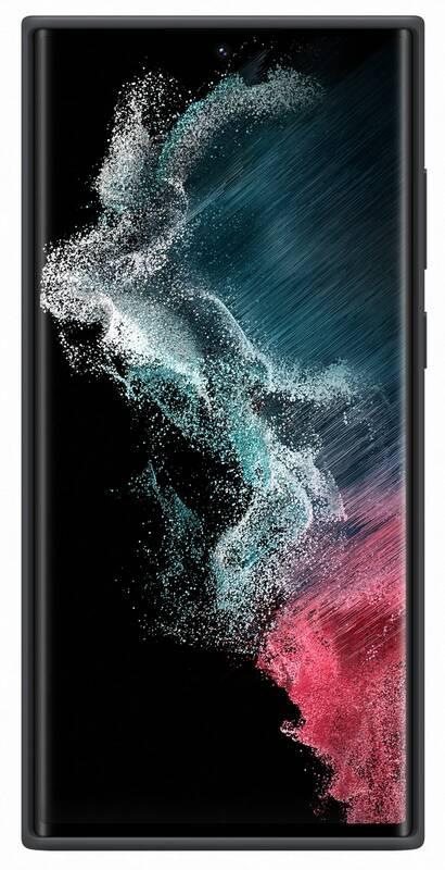 Kryt na mobil Samsung Silicone Cover na Galaxy S22 Ultra černý