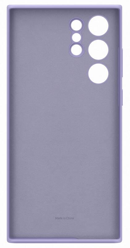 Kryt na mobil Samsung Silicone Cover na Galaxy S22 Ultra fialový