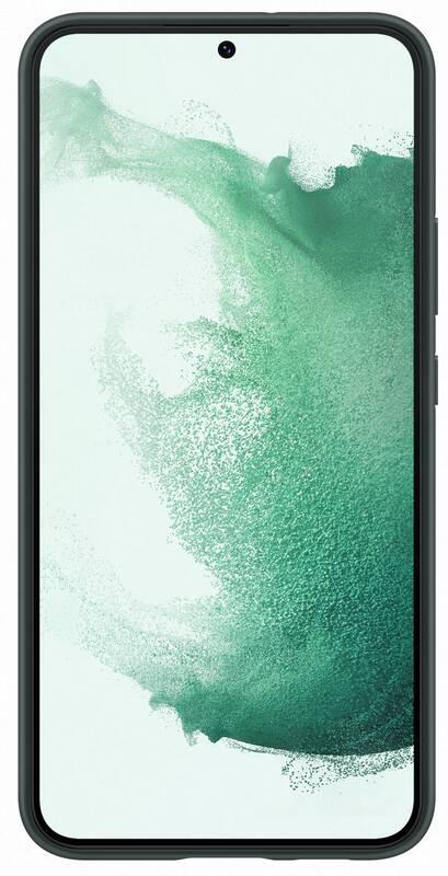 Kryt na mobil Samsung Silicone Cover na Galaxy S22 zelený