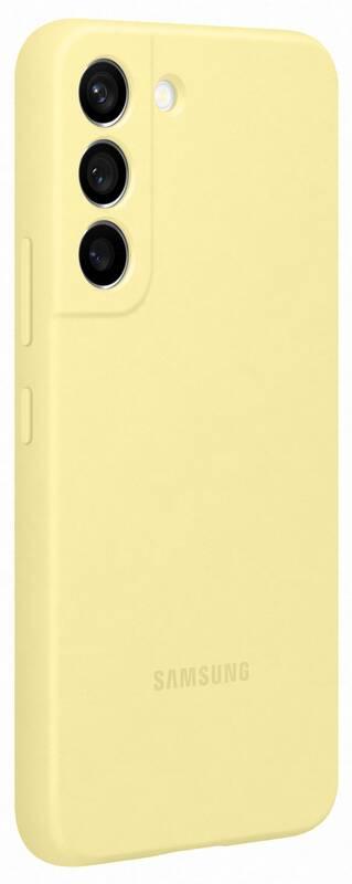 Kryt na mobil Samsung Silicone Cover na Galaxy S22 žlutý