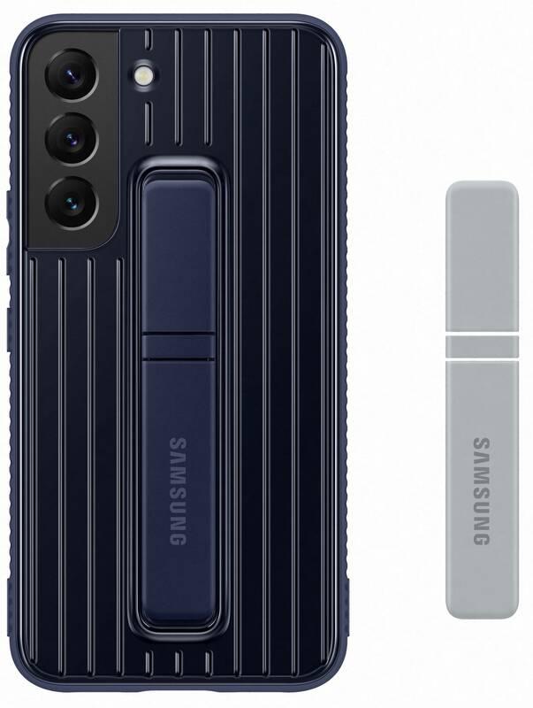 Kryt na mobil Samsung Standing Cover na Galaxy S22 modrý