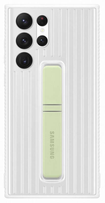 Kryt na mobil Samsung Standing Cover na Galaxy S22 Ultra bílý