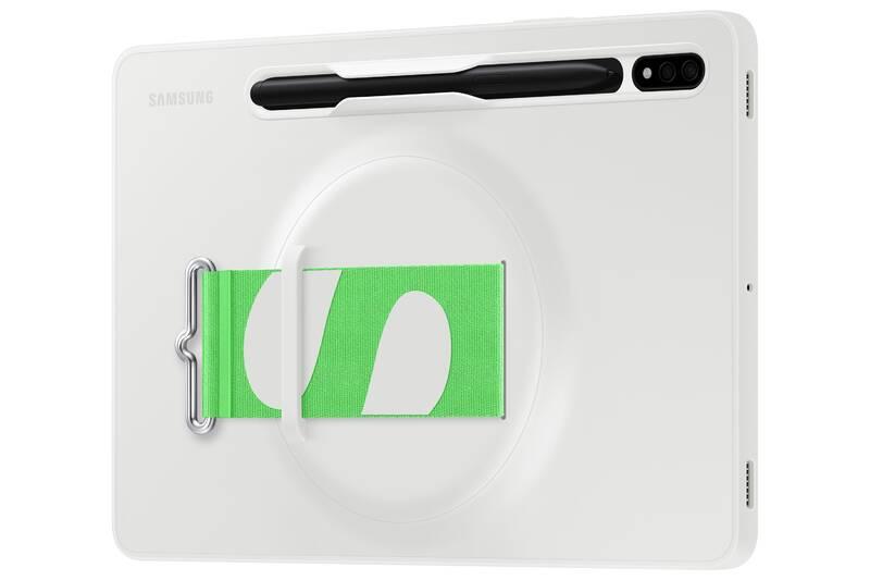 Kryt Samsung Silicone Cover s poutkem na Galaxy Tab S8 bílý, Kryt, Samsung, Silicone, Cover, s, poutkem, na, Galaxy, Tab, S8, bílý