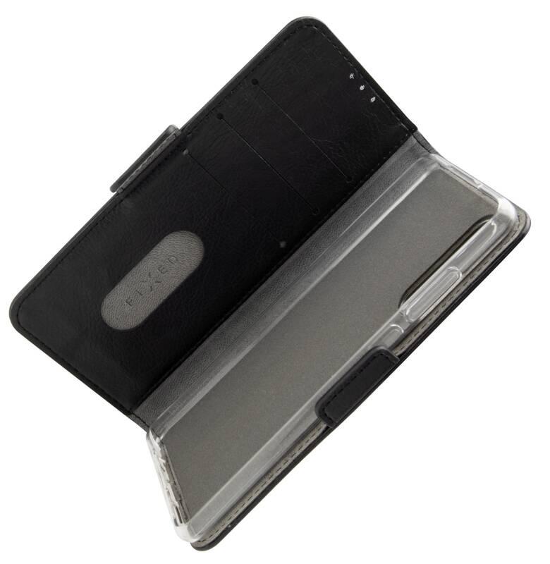 Pouzdro na mobil flipové FIXED Opus na Motorola Edge 20 Lite černé