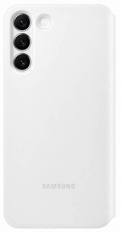 Pouzdro na mobil flipové Samsung Clear View na Galaxy S22 bílé