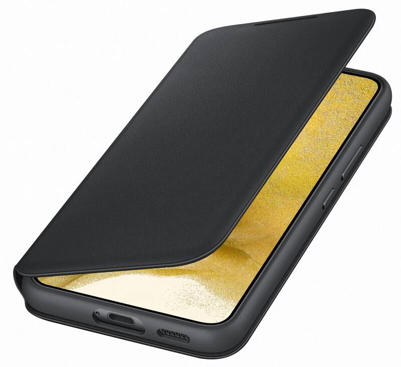 Pouzdro na mobil flipové Samsung LED View na Galaxy S22 černé