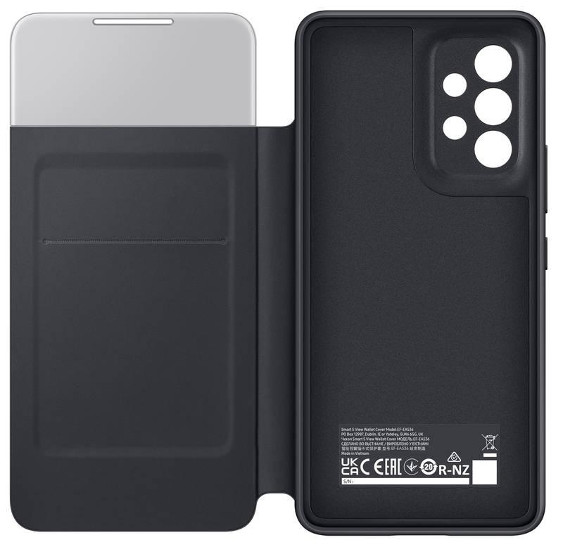 Pouzdro na mobil flipové Samsung S View Wallet Cover na Galaxy A53 5G černé