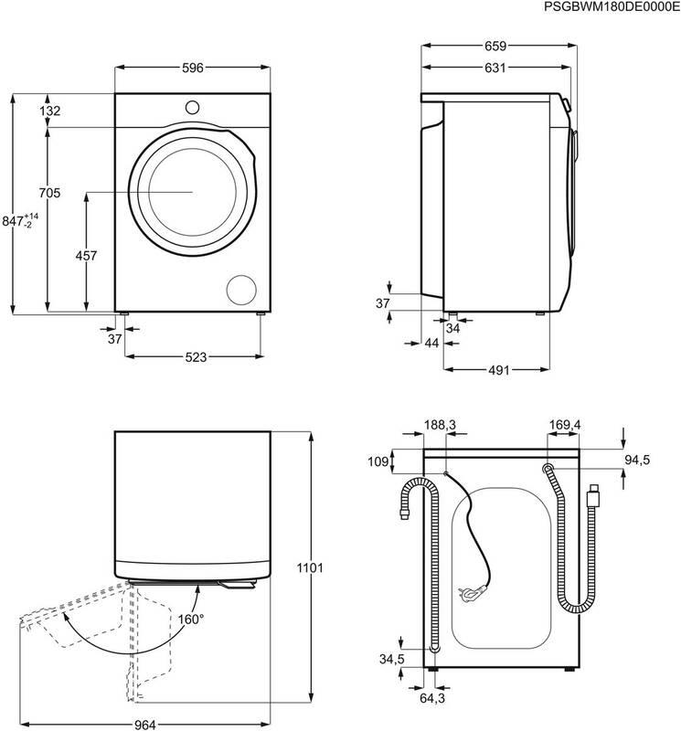 Pračka AEG ProSteam® L7FBE49PSC UniversalDose bílá, Pračka, AEG, ProSteam®, L7FBE49PSC, UniversalDose, bílá