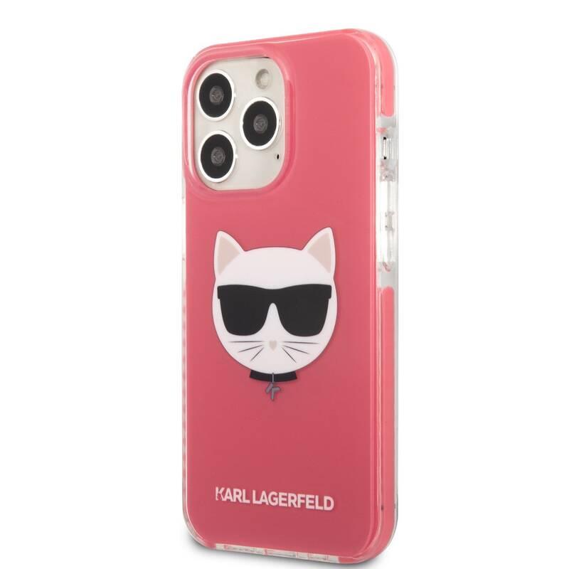 Kryt na mobil Karl Lagerfeld Choupette Head na Apple iPhone 13 Pro růžový, Kryt, na, mobil, Karl, Lagerfeld, Choupette, Head, na, Apple, iPhone, 13, Pro, růžový