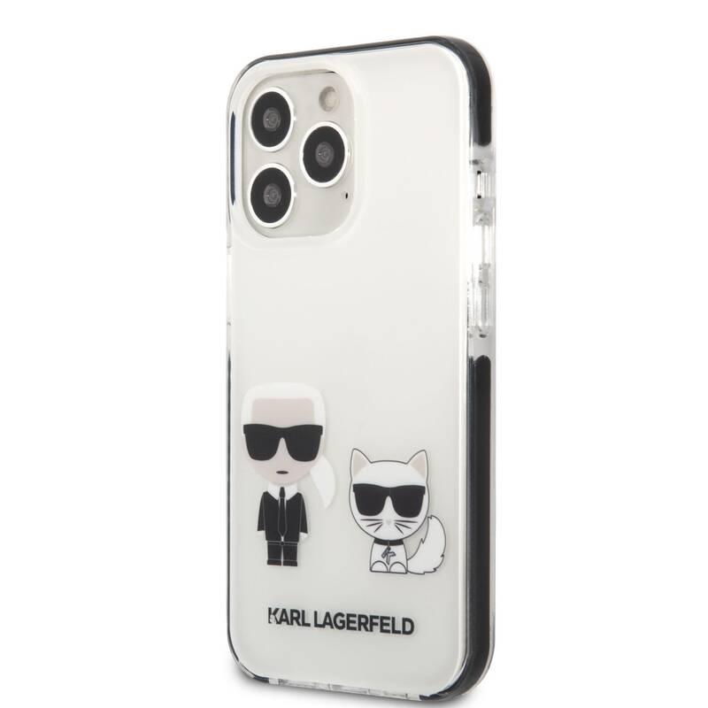 Kryt na mobil Karl Lagerfeld Karl and Choupette na Apple iPhone 13 Pro bílý