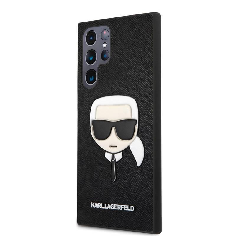 Kryt na mobil Karl Lagerfeld Saffiano Karl Head na Samsung Galaxy S22 Ultra černý, Kryt, na, mobil, Karl, Lagerfeld, Saffiano, Karl, Head, na, Samsung, Galaxy, S22, Ultra, černý