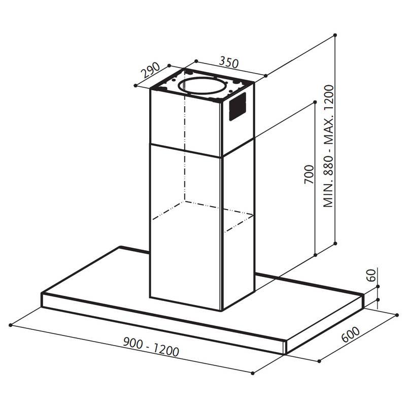 Odsavač par Faber Stilo Isola SP EV8 X A120 doprodej nerez, Odsavač, par, Faber, Stilo, Isola, SP, EV8, X, A120, doprodej, nerez