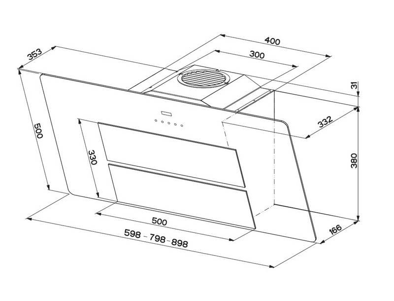 Odsavač par Franke FMA 805 WH bílý sklo, Odsavač, par, Franke, FMA, 805, WH, bílý, sklo