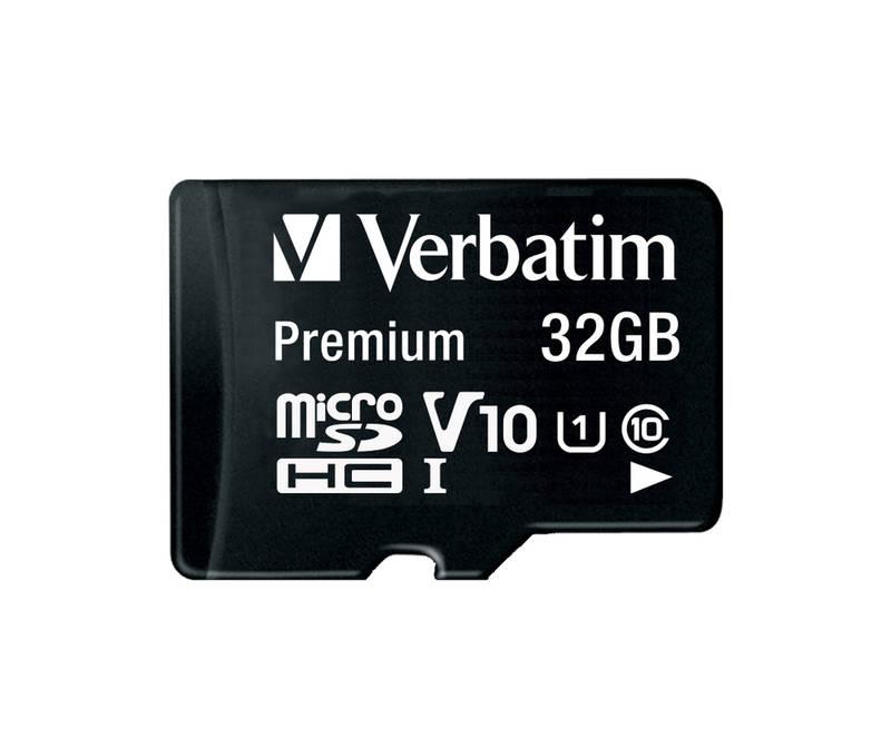 Paměťová karta Verbatim micro SDHC 32GB Class 10 adapter
