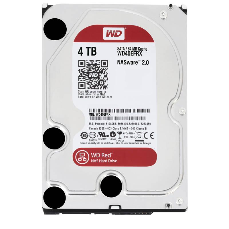 Pevný disk 3,5" Western Digital RED 4TB, SATA III, IntelliPower, 64MB cache