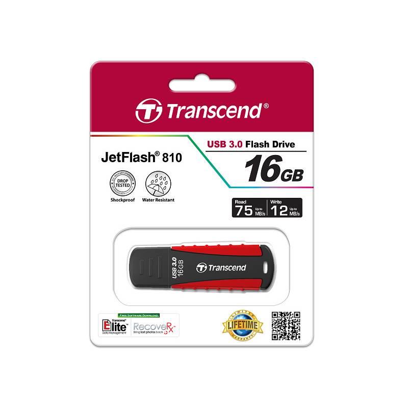 USB Flash Transcend JetFlash 810 16GB červený