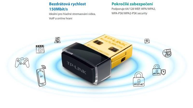 Wi-Fi adaptér TP-Link TL-WN725N černý