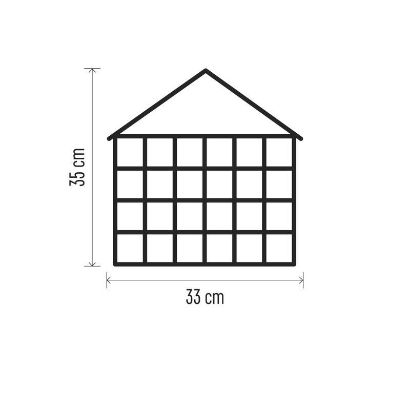 LED dekorace EMOS adventní kalendář dřevěný, 35x33 cm, 2x AA, vnitřní, teplá bílá, časovač