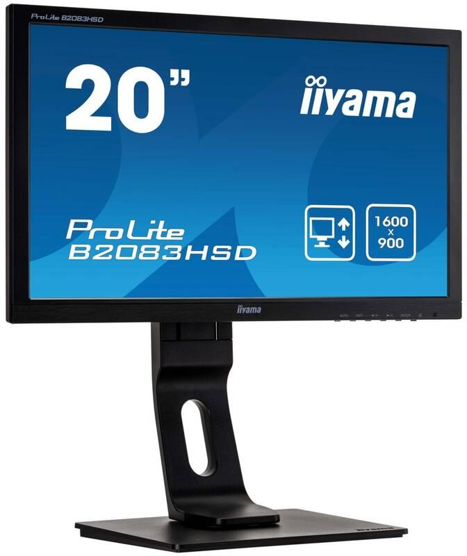 Monitor IIYAMA ProLite B2083HSD-B1 černá, Monitor, IIYAMA, ProLite, B2083HSD-B1, černá