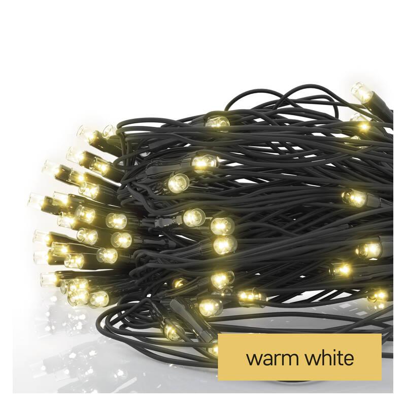 Spojovací řetěz EMOS 160 LED Standard - síť, 1,5x2 m, venkovní, teplá bílá, časovač