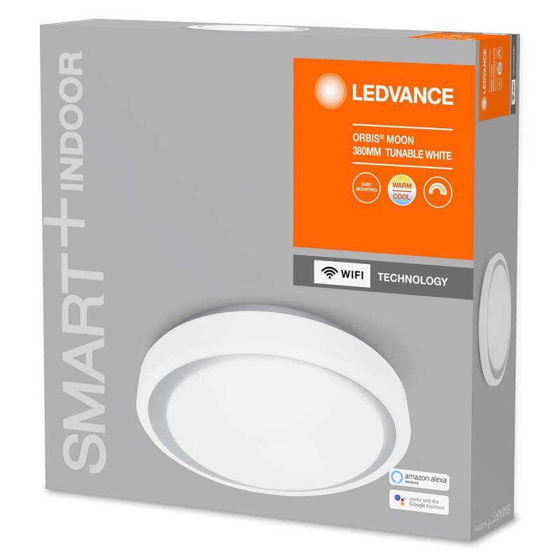 Stropní svítidlo LEDVANCE SMART Tunable White Moon 380 šedé, Stropní, svítidlo, LEDVANCE, SMART, Tunable, White, Moon, 380, šedé